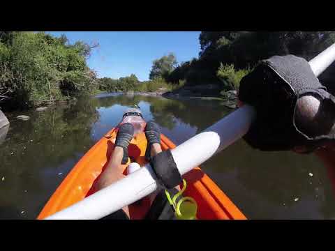 Kayakeada en Río Rosario, Colonia.
