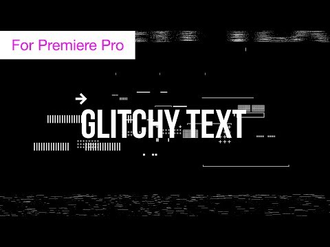 Digital Glitched Text Effects - Motion Graphics Template
