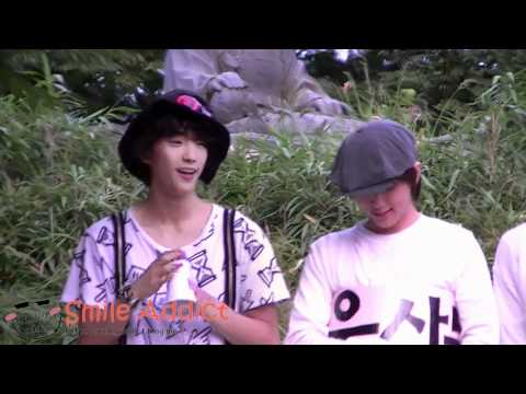 110918 sandeul and gongchan in mini fanmeeting