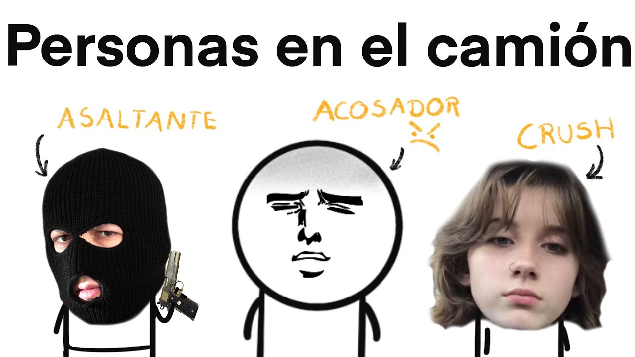 Tipos de personas en el transporte público