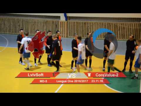 LvivSoft 1 - 5 CoreValue-2 (League One 2016/2017, Group Stage Highlights)