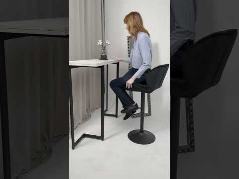 Миниатюра изображения товара Стул барный AksHome Berlin GB (Seven 35 черный велюр/черный)