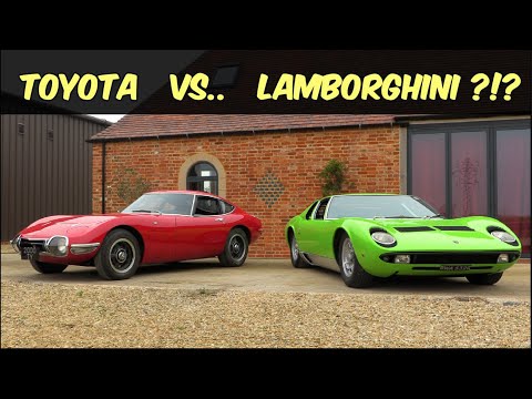 Toyota Made a Great Car but Still FAILED To Beat The Italians - Toyota 2000GT Vs Lamborghini Miura