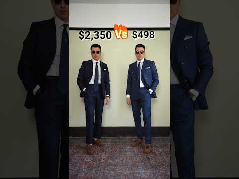 $2,350 vs $498: Navy Suit Edition    #mensfashion #menswear #suits #springfashion #dapper