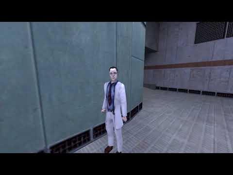 Half-Life (source) gman rare Easter Egg (found 20 years after release)