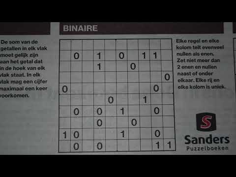 Stay tuned for more! (#2154) Binary Sudoku puzzle. 01-13-2021 part 1 of 3