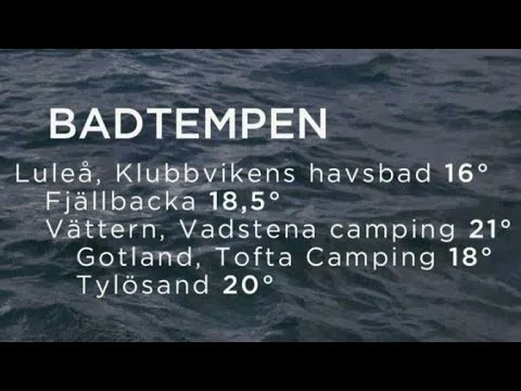 Angelica Lundberg om de varmaste badtemperaturerna - Nyhetsmorgon (TV4)
