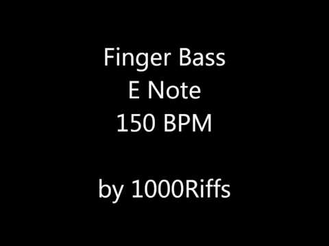 Finger Bass E Note 150 BPM - Beats Per Minute