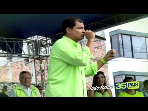 Esos son LOS FUCSIA, LOS TIRA PIEDRAS de siempre, los que se oponen a todo, . Rafael Correa.