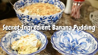 Best Banana Pudding Ever | Secret Ingredient Banana Pudding | Easy Banana Pudding |Snowy Day Dessert