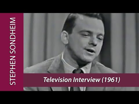 Television Interview with 31 Year-old STEPHEN SONDHEIM on local NY WCBS TV (1961)