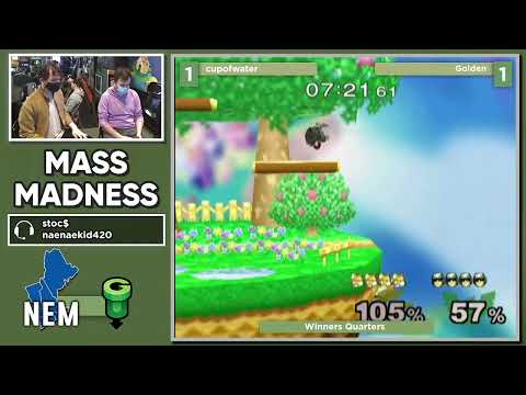 Mass Madness 38 SSBM - cupofwater (Fox) vs. Golden (C. Falcon) - Melee WQF