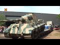 Duitse Königstiger arriveert in Oorlogsmuseum Overloon