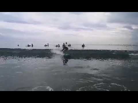 Surfing in Baler for the first time
