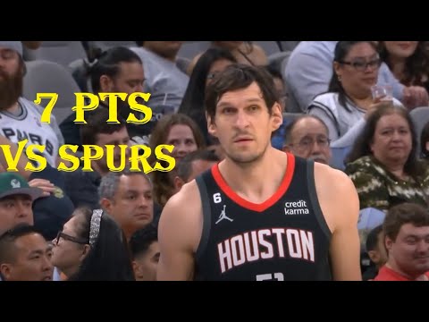Boban Marjanovic 7 Pts Houston Rockets vs San Antonio Spurs HIGHLIGHTS