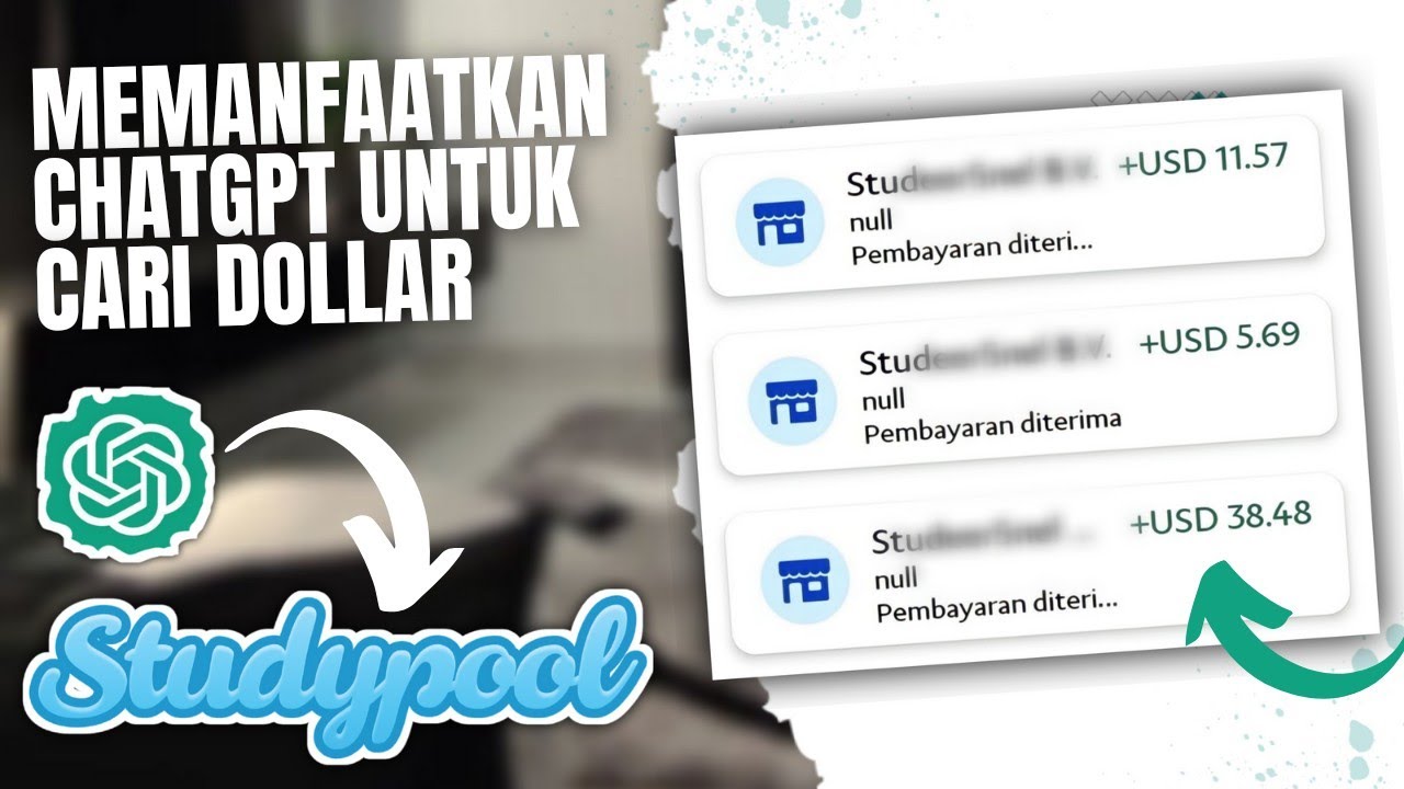 Dibayar $10 Per Dokumen dari Studypool Dengan Bantuan ChatGPT - Cara Dapat Uang dari Internet