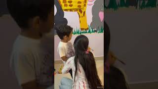 Cartoon animals #art #wallartpainting