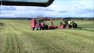 preview picture of video '3rd Cut Silage Claas 650 Arion and Massey Ferguson tractors'