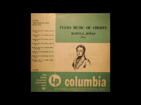 Piano Music of Chopin - Maryla Jonas (Vinyl - Side 2)