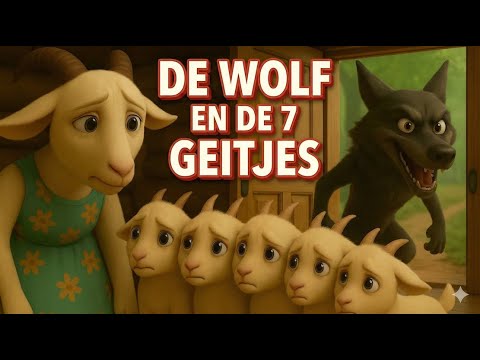 De Wolf en de 7 Geitjes 🐺🐐 | Kinderverhaal in het Nederlands | Animatie Verhaal