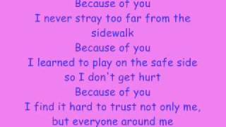 Kelly Clarkson Because of  You