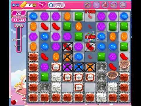 Candy Crush Saga Level 888 no Booster