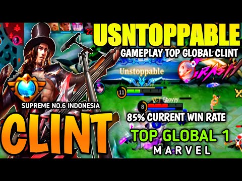NEW  GAMEPLAY CLINT 85% CURRENT WIN RATE | BUILD TERSAKIT CLINT 2022 | TOP GLOBAL 1 CLINT | MLBB