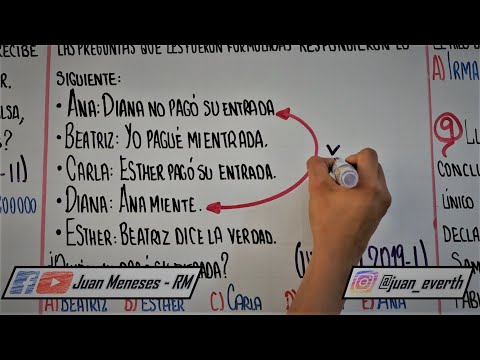 VERDADES Y MENTIRAS | RAZONAMIENTO MATEMÁTICO