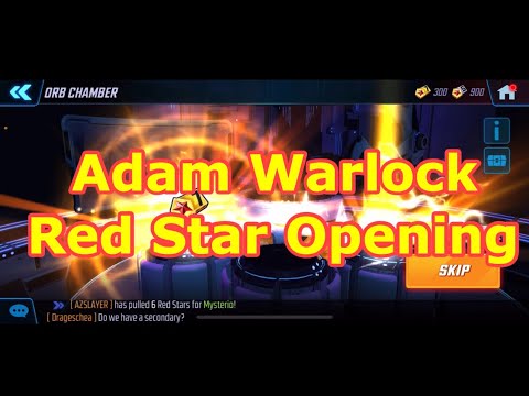Adam Warlock Red Star Opening | Elite 6, 5s, 4s and 15 x Normal Red | Marvel Strike Force - FTP