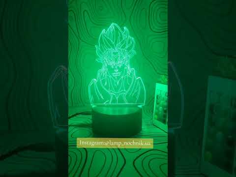 3D-ночник Дио Брандо с аниме ДжоДжо, лампа, светильник, с пультом управления, 16 цветов RGB - фото 1 - id-p2722012274