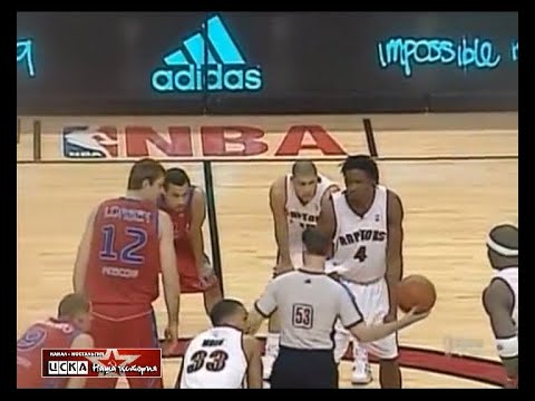 2008 Toronto Raptors - CSKA (Moscow) 86-78 Euroleague American Tour. Basketball, full match