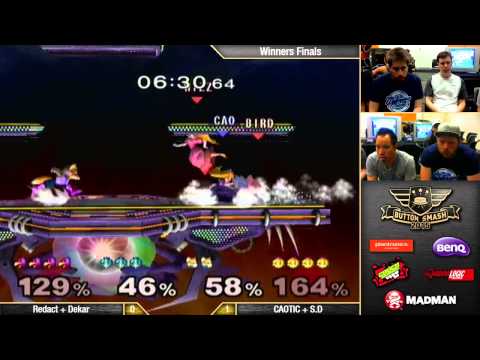 BS2015 - Redact & Dekar (Falco & Fox/Marth) vs CAOTIC & S.D (Peach & Fox) - WF - SSBM Doubles
