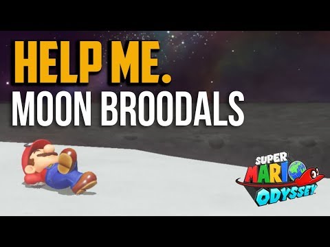 Super Mario Odyssey : How to Beat All Broodals in Dark Side Kingdom (Arrival at Rabbit Ridge Moon 1)