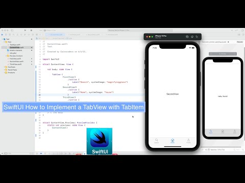 SwiftUI How to Implement a TabView with TabItem