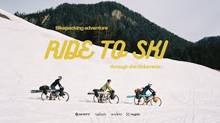 Ride to Ski un bikepacking tra le nevi delle Dolomiti
