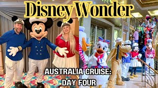 DISNEY WONDER CRUISE | CHARACTERS, TRITON'S, FAREWELL SHOW | DISNEY MAGIC AT SEA AUSTRALIA | DAY 4