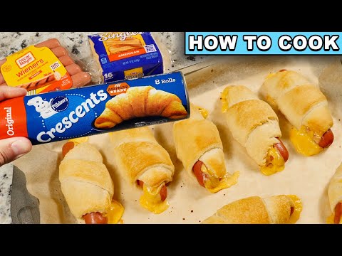 How To Make Pillsbury Crescent Dogs - pigs in a blanket