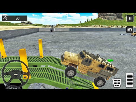 Transporting Army Combat Vehicles in Cargo Plane - Transport Truck Driving - Android Gameplay