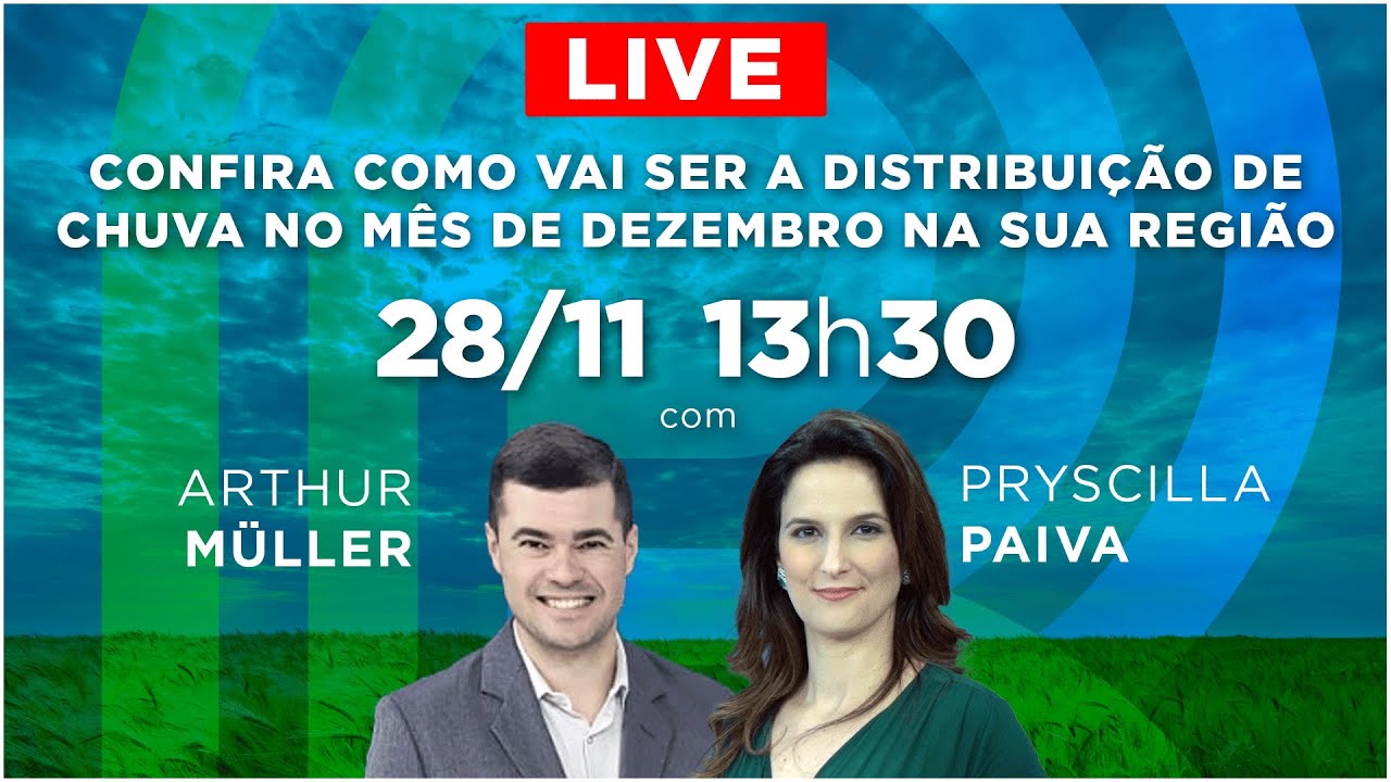 AO VIVO: Confira a distribuição da chuva no mês de dezembro