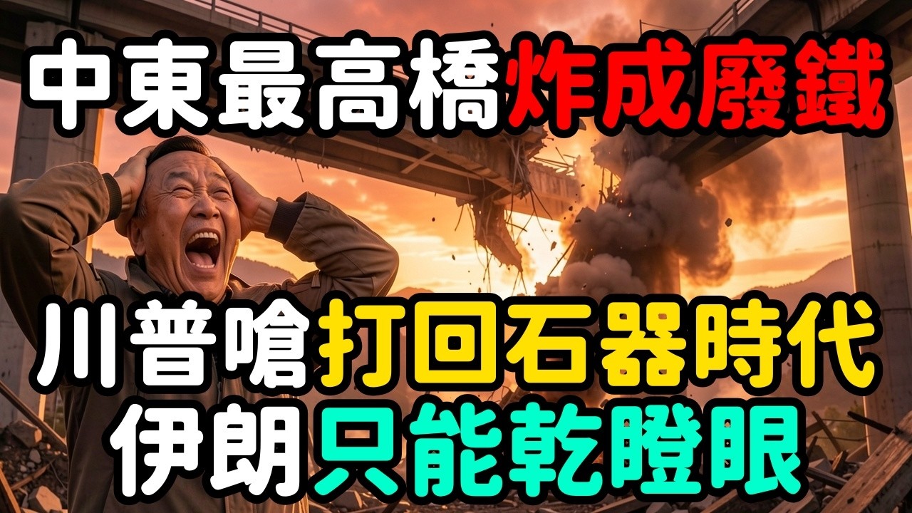 中東最高橋炸成廢鐵；川普嗆打回石器時代；伊朗只能乾瞪眼 | 馬一峰