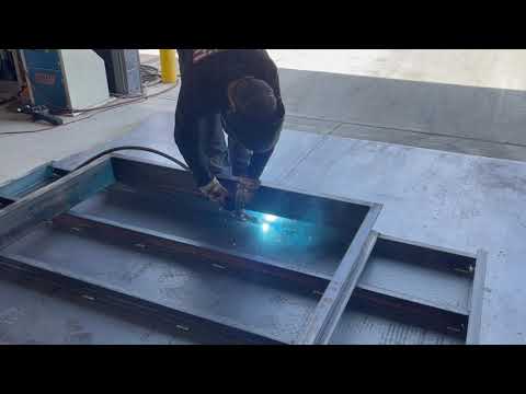 Waste Container Door Welding