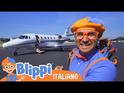 Blippi conosce gli aeroplani al Museo del Volo | Blippi in Italiano | Video educativi per bambini