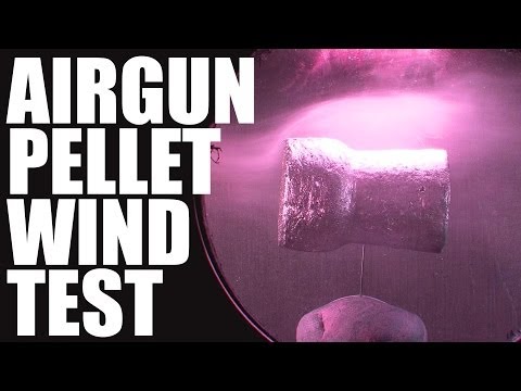 Pellet vs Wind - Slo mo flight test