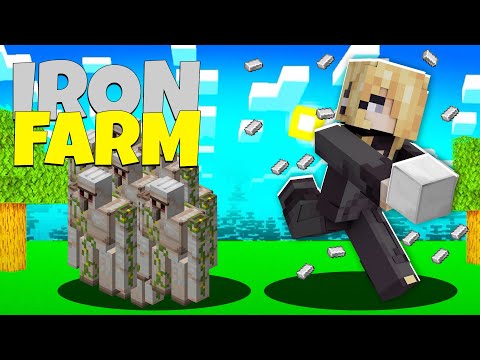 COME COSTRUIRE UNA FARM DI FERRO SU MINECRAFT! (60 STACK/H)