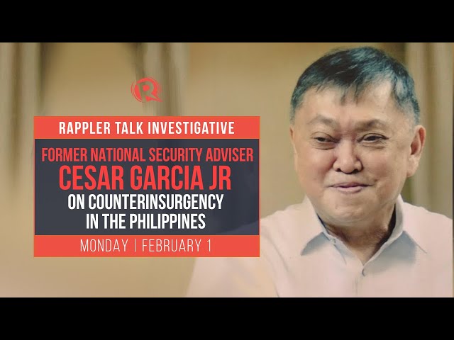 Rappler Talk: Cesar Garcia Jr on counterinsurgency in PH