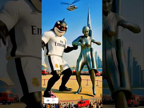 Giant brainrot dancing with famous giant statue 🕺🗽 #brainrot #tungtungtungsahur #italianbrainrot