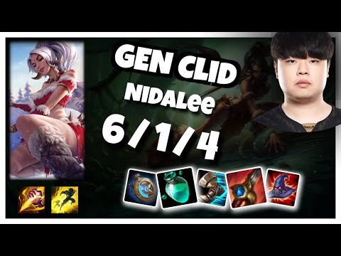 GEN Clid Nidalee JUNGLE (6/1/4) vs GRAVES Gameplay Replay - Patch 10.19