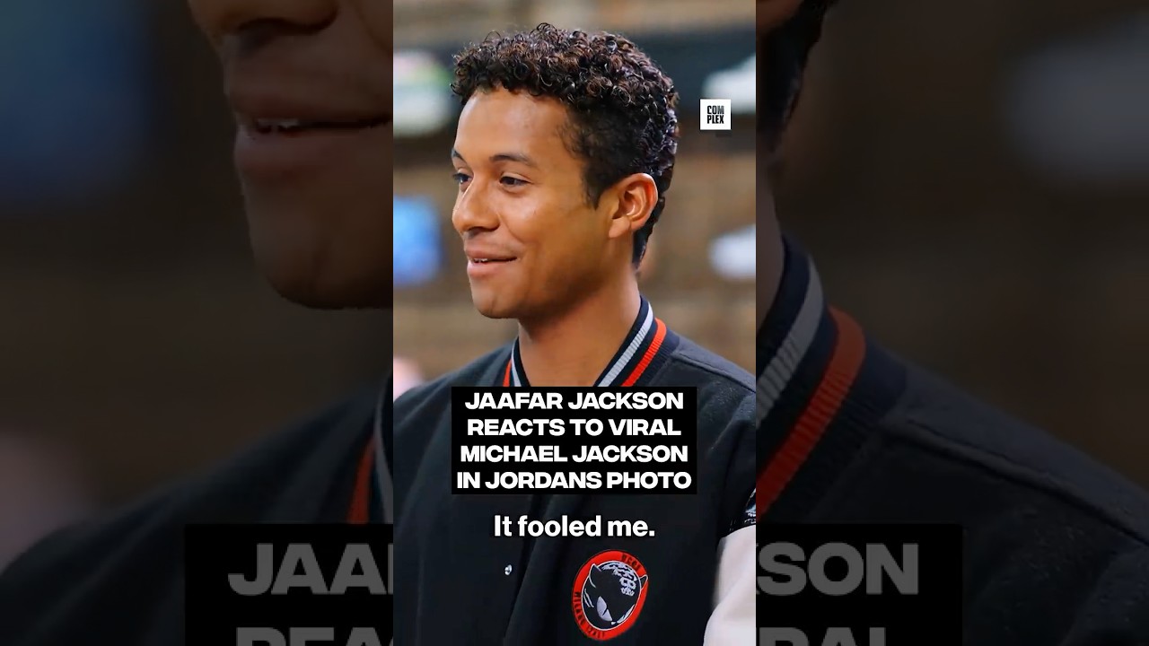 Jaafar Jackson reacts to the viral Air Jordan 1 MJ photo #SneakerShopping