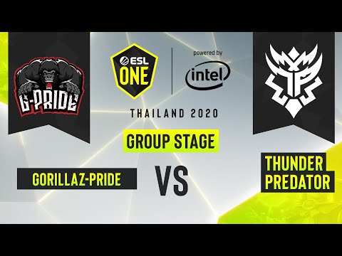 Dota2 - Thunder Predator vs. Gorillaz-Pride - Game 2 - ESL One Thailand 2020 - Group Stage - AM