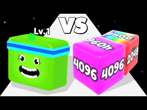 JELLY SHIFT 3D (vs) JELLY TUBE RUN 2048 GAME